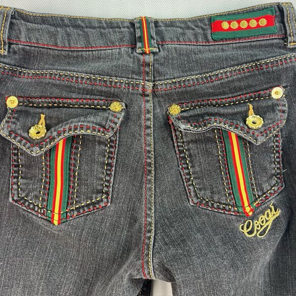 Coogi Denim Jeans Girl’s Size 16 Capri Black Wash Hip-Hop City Life Streetwear - Picture 10 of 12